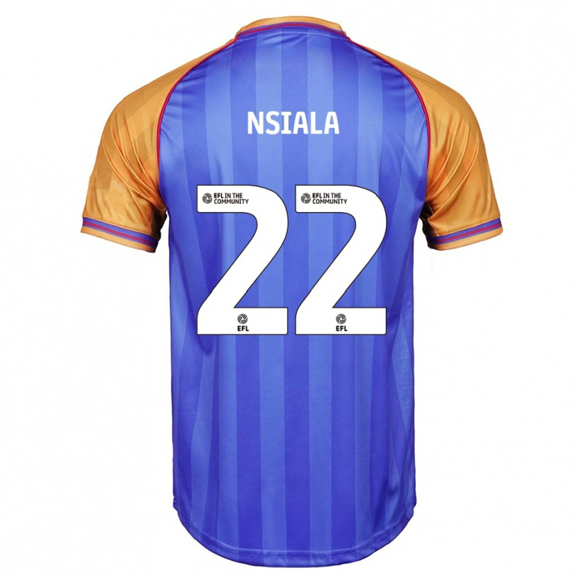 Danxen Criança Camisola Toto Nsiala #22 Azul Laranja Principal 2025/26 Camisa Brasil