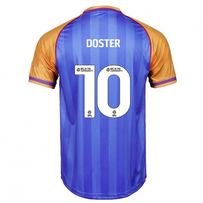 Danxen Criança Camisola Katie Doster #10 Azul Laranja Principal 2025/26 Camisa Brasil