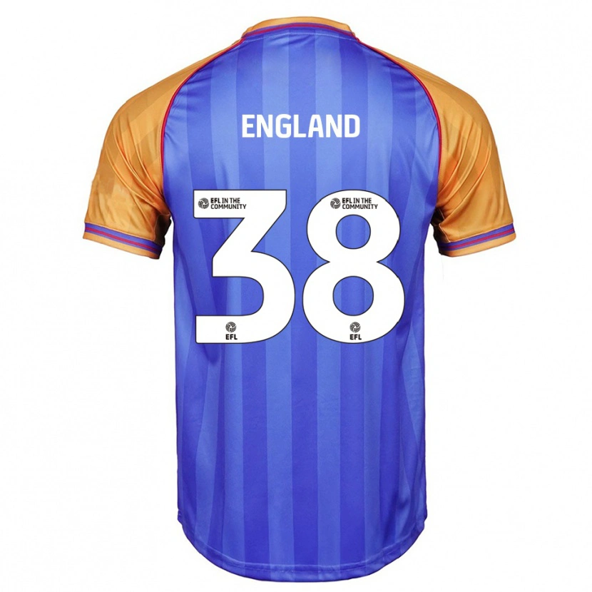 Danxen Criança Camisola Isaac England #38 Azul Laranja Principal 2025/26 Camisa Brasil