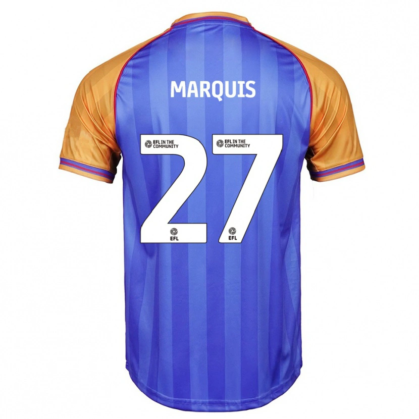 Danxen Criança Camisola John Marquis #27 Azul Laranja Principal 2025/26 Camisa Brasil