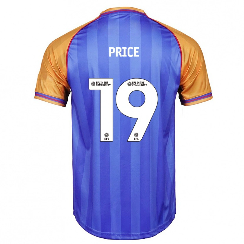 Danxen Criança Camisola Jack Price #19 Azul Laranja Principal 2025/26 Camisa Brasil
