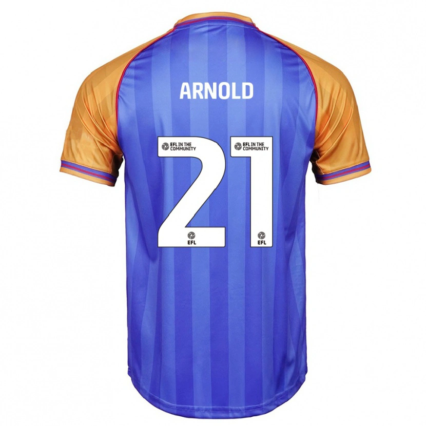 Danxen Criança Camisola Hetty Arnold #21 Azul Laranja Principal 2025/26 Camisa Brasil