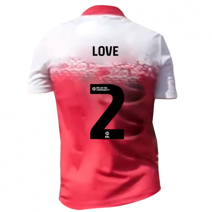 Danxen Criança Camisola Donald Love #2 Vermelho Branco Principal 2025/26 Camisa Brasil