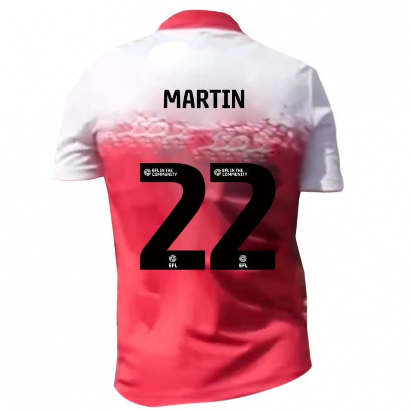 Danxen Criança Camisola Dan Martin #22 Vermelho Branco Principal 2025/26 Camisa Brasil