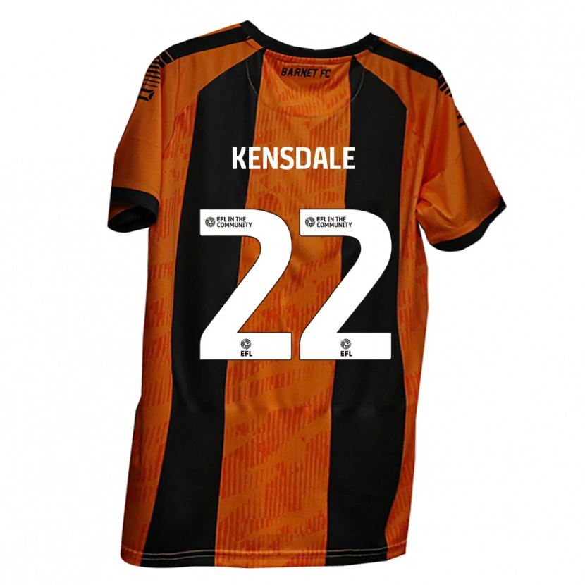 Danxen Criança Camisola Ollie Kensdale #22 Laranja Preto Principal 2025/26 Camisa Brasil