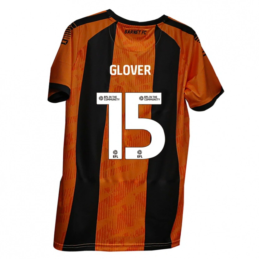 Danxen Criança Camisola Ryan Glover #15 Laranja Preto Principal 2025/26 Camisa Brasil