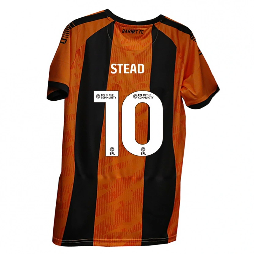Danxen Criança Camisola Callum Stead #10 Laranja Preto Principal 2025/26 Camisa Brasil