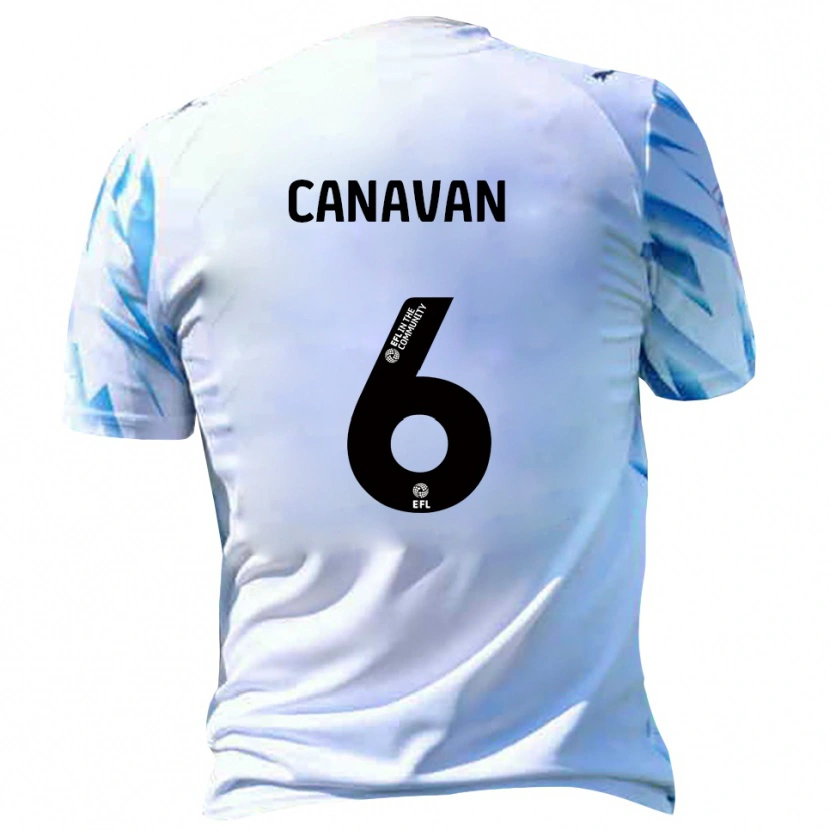 Danxen Criança Camisola Niall Canavan #6 Branco Azul Celeste Principal 2025/26 Camisa Brasil
