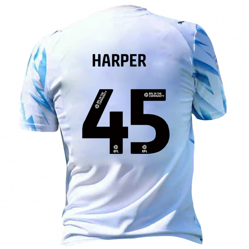 Danxen Criança Camisola Rekeem Harper #45 Branco Azul Celeste Principal 2025/26 Camisa Brasil