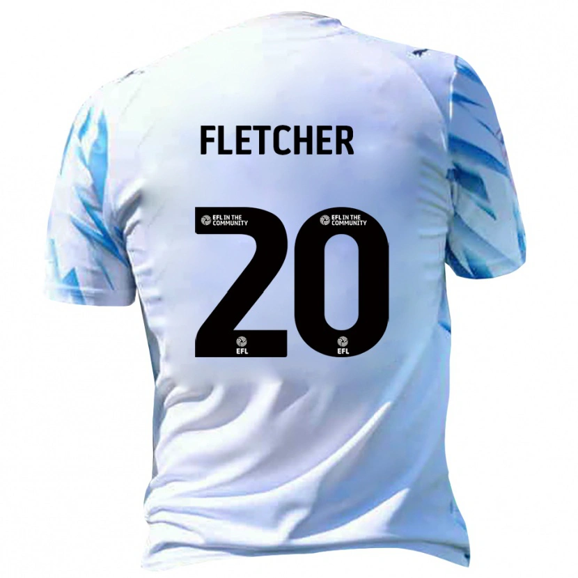 Danxen Criança Camisola Isaac Fletcher #20 Branco Azul Celeste Principal 2025/26 Camisa Brasil
