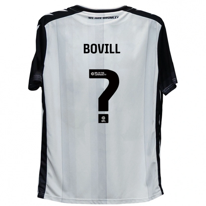 Danxen Criança Camisola Ellie Bovill #0 Branco Preto Principal 2025/26 Camisa Brasil
