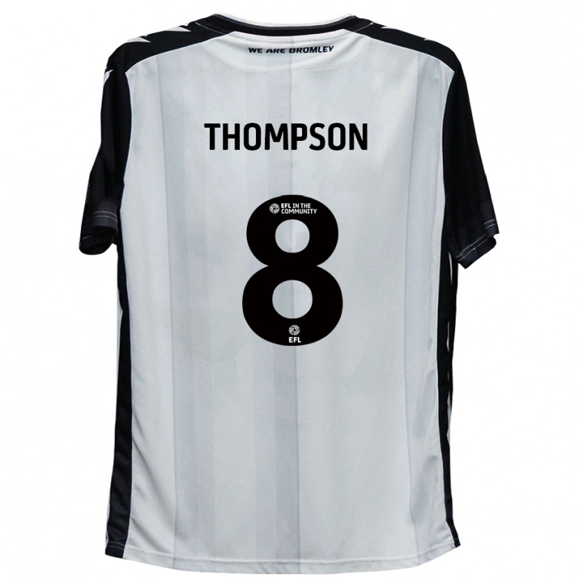 Danxen Criança Camisola Ben Thompson #8 Branco Preto Principal 2025/26 Camisa Brasil