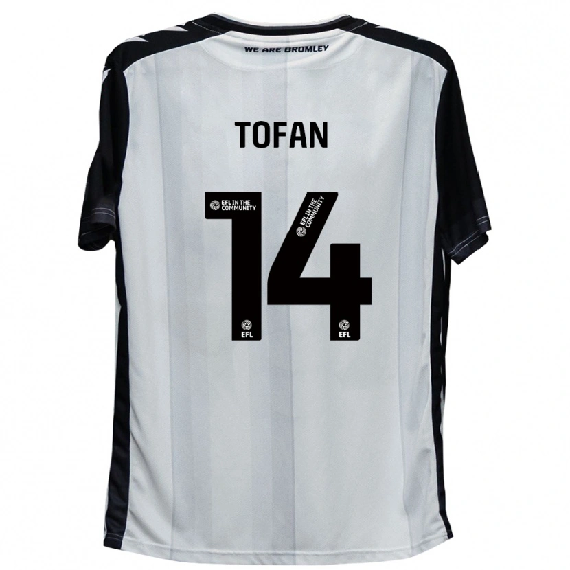 Danxen Criança Camisola Rob Tofan #14 Branco Preto Principal 2025/26 Camisa Brasil