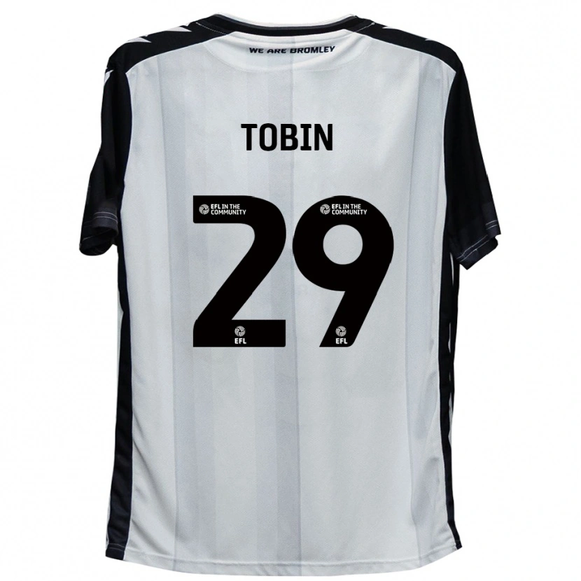 Danxen Criança Camisola Josh Tobin #29 Branco Preto Principal 2025/26 Camisa Brasil