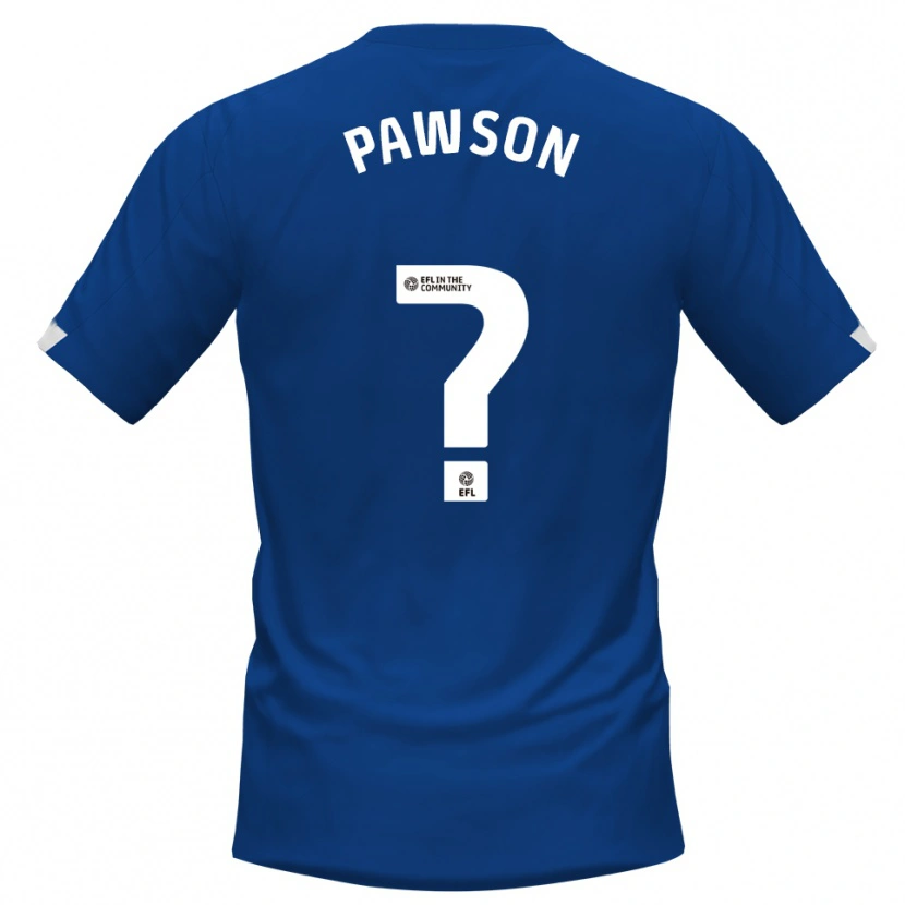Danxen Criança Camisola Thomas Pawson #0 Azul Branco Principal 2025/26 Camisa Brasil