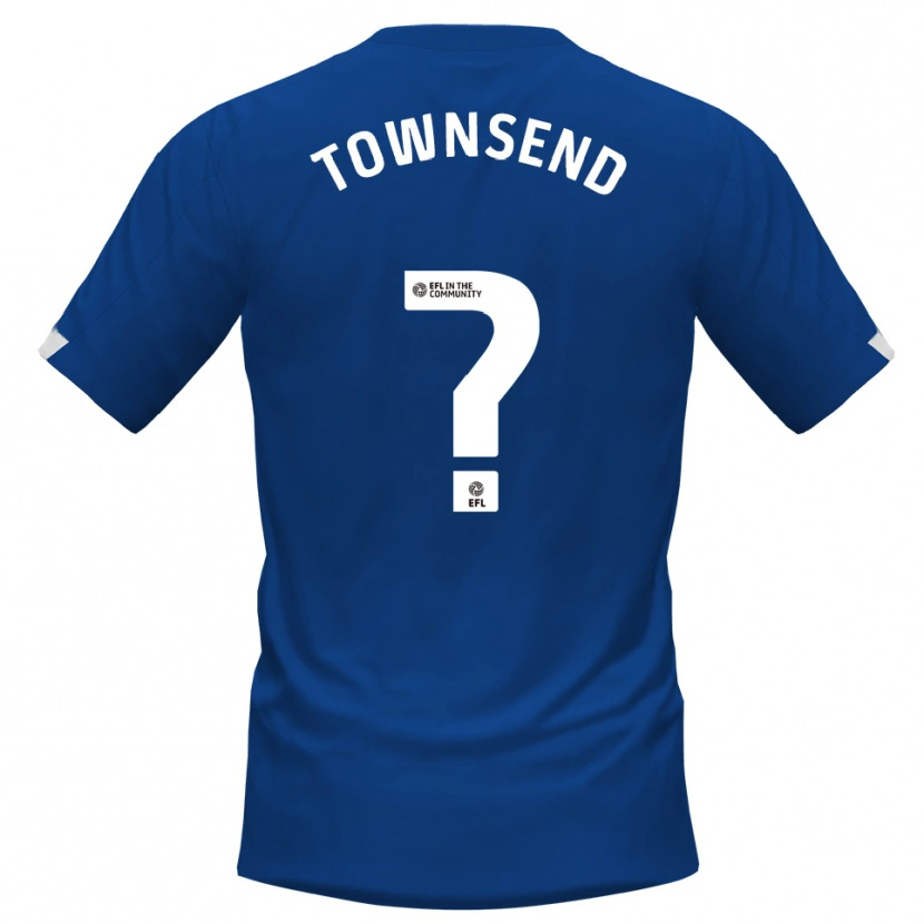 Danxen Criança Camisola Kadi Townsend #0 Azul Branco Principal 2025/26 Camisa Brasil