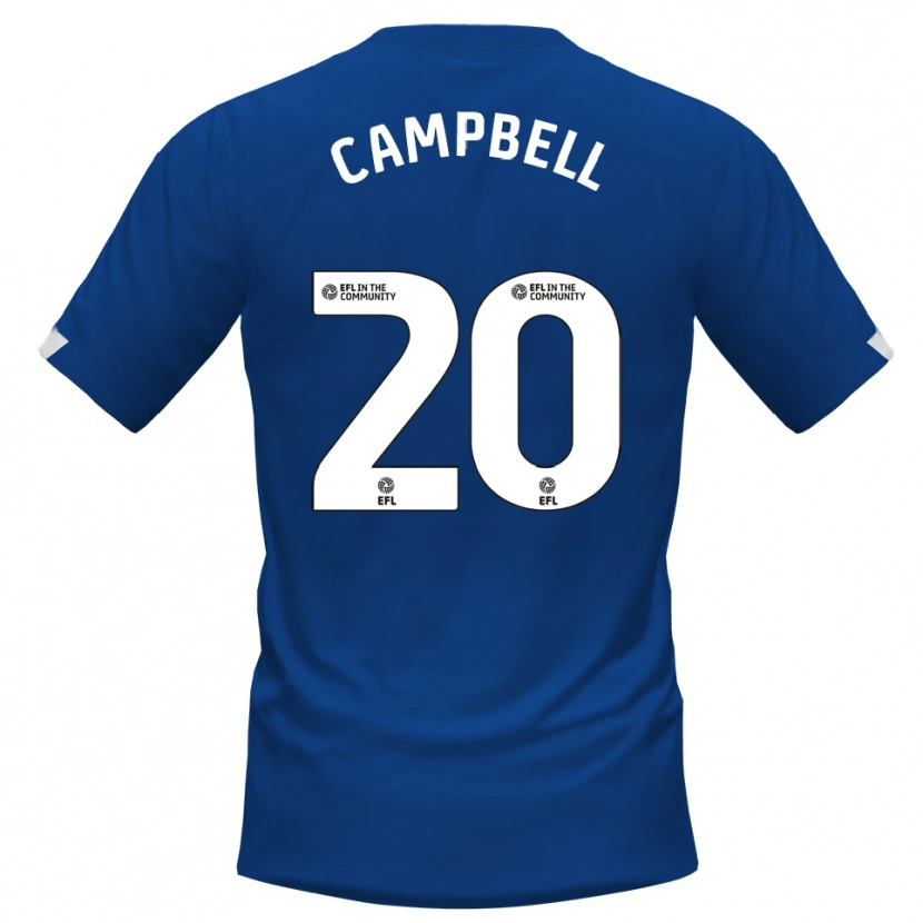 Danxen Criança Camisola Vontae Daley-Campbell #20 Azul Branco Principal 2025/26 Camisa Brasil