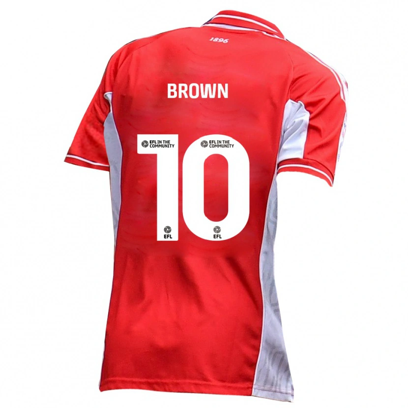 Danxen Criança Camisola Reece Brown #10 Vermelho Branco Principal 2025/26 Camisa Brasil