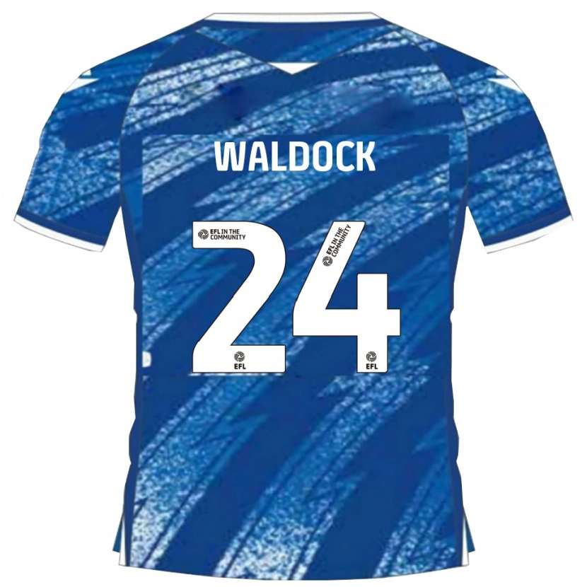 Danxen Criança Camisola Harry Waldock #24 Azul Branco Principal 2025/26 Camisa Brasil