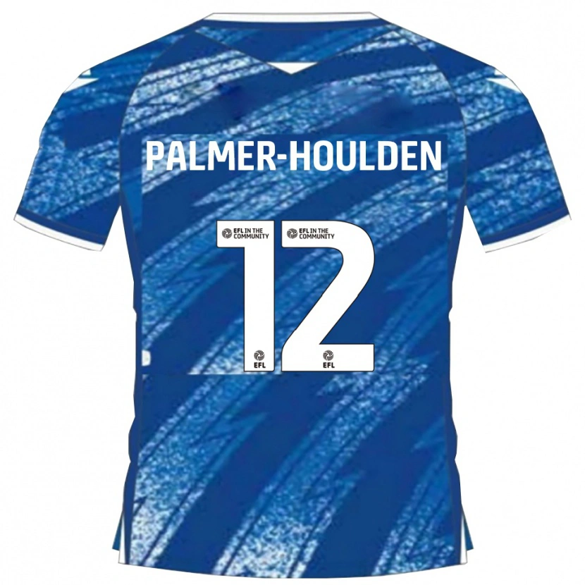 Danxen Criança Camisola Seb Palmer-Houlden #12 Azul Branco Principal 2025/26 Camisa Brasil
