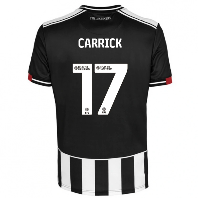 Danxen Criança Camisola Charlie Carrick #17 Preto Branco Vermelho Principal 2025/26 Camisa Brasil