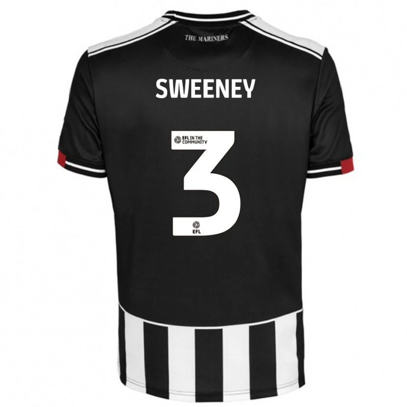 Danxen Criança Camisola Jayden Sweeney #3 Preto Branco Vermelho Principal 2025/26 Camisa Brasil