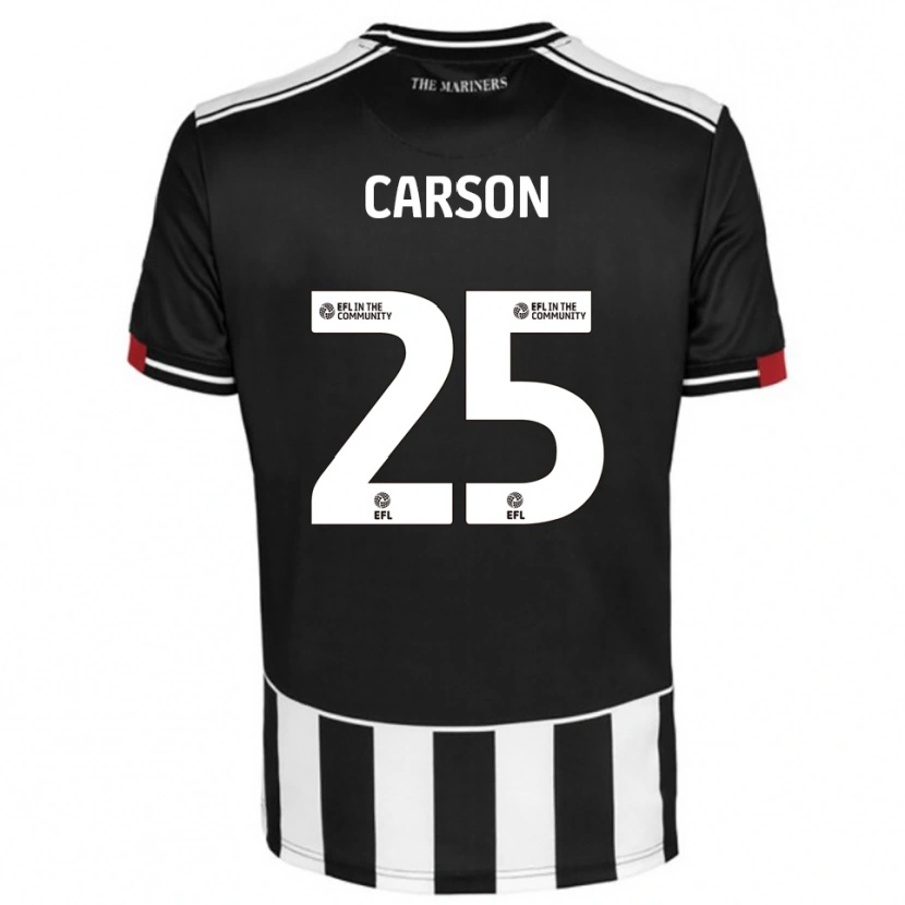 Danxen Criança Camisola Matty Carson #25 Preto Branco Vermelho Principal 2025/26 Camisa Brasil