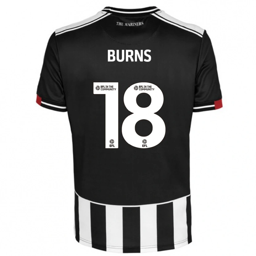 Danxen Criança Camisola Darragh Burns #18 Preto Branco Vermelho Principal 2025/26 Camisa Brasil