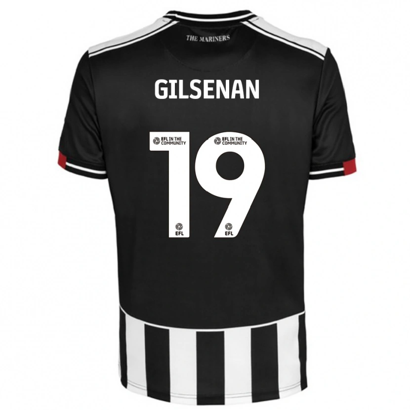Danxen Criança Camisola Zak Gilsenan #19 Preto Branco Vermelho Principal 2025/26 Camisa Brasil
