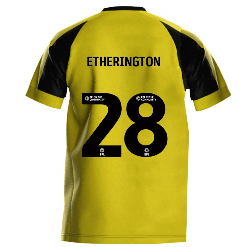 Danxen Criança Camisola Marcus Etherington #28 Amarelo Cinza Principal 2025/26 Camisa Brasil