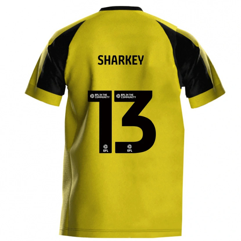 Danxen Criança Camisola Toby Sharkey #13 Amarelo Cinza Principal 2025/26 Camisa Brasil