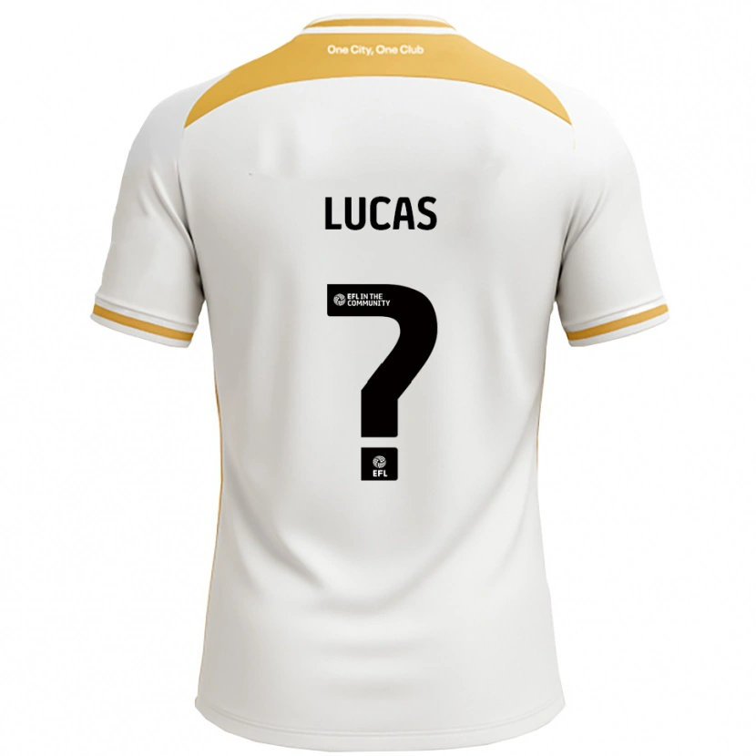 Danxen Criança Camisola Dani Lucas #0 Branco Dourado Principal 2025/26 Camisa Brasil
