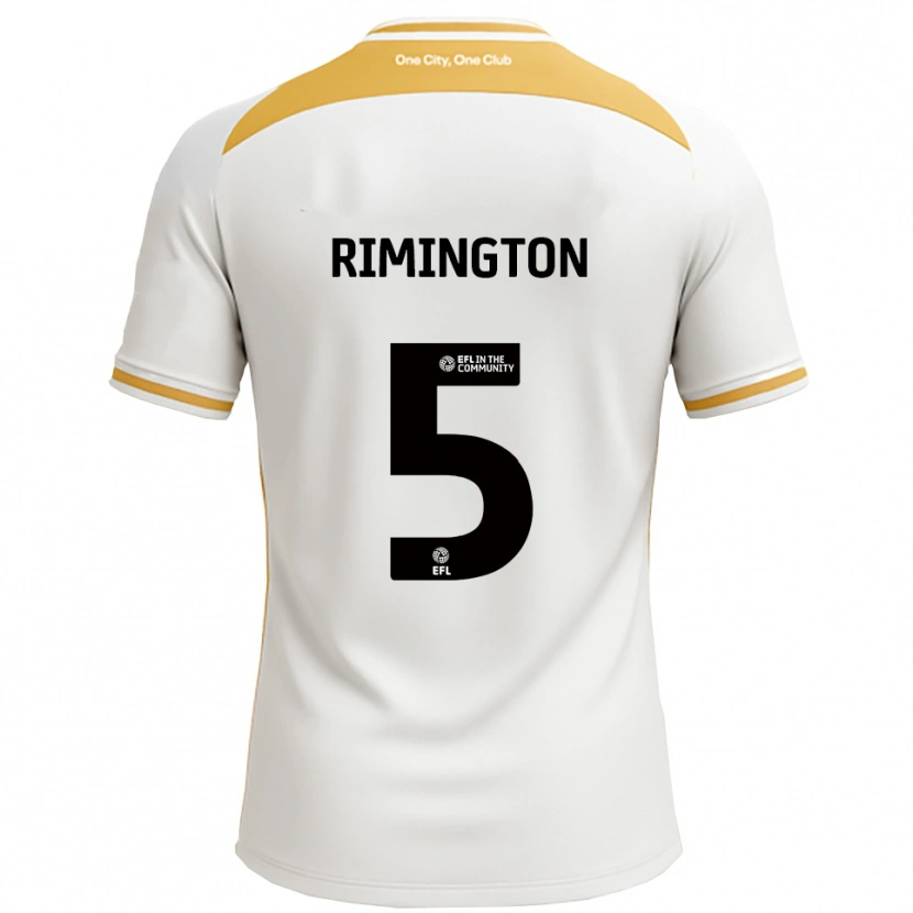 Danxen Criança Camisola Isabelle Rimington #5 Branco Dourado Principal 2025/26 Camisa Brasil