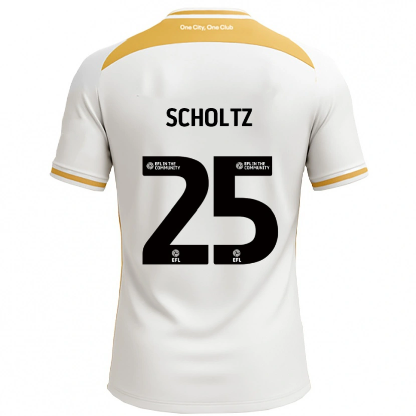 Danxen Criança Camisola Phoenix Scholtz #25 Branco Dourado Principal 2025/26 Camisa Brasil