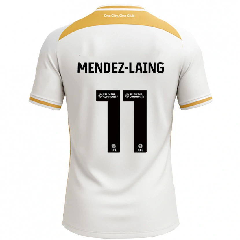 Danxen Criança Camisola Nathaniel Méndez-Laing #11 Branco Dourado Principal 2025/26 Camisa Brasil