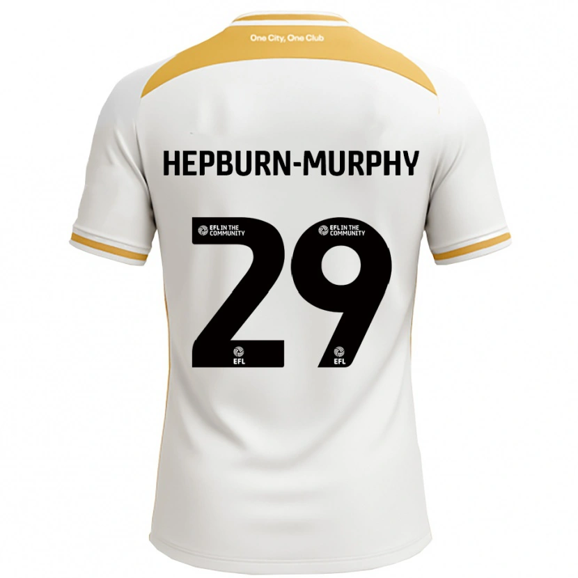 Danxen Criança Camisola Rushian Hepburn-Murphy #29 Branco Dourado Principal 2025/26 Camisa Brasil