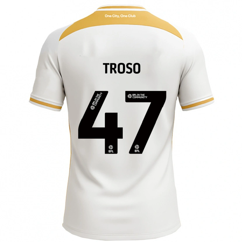 Danxen Criança Camisola Simone Troso #47 Branco Dourado Principal 2025/26 Camisa Brasil