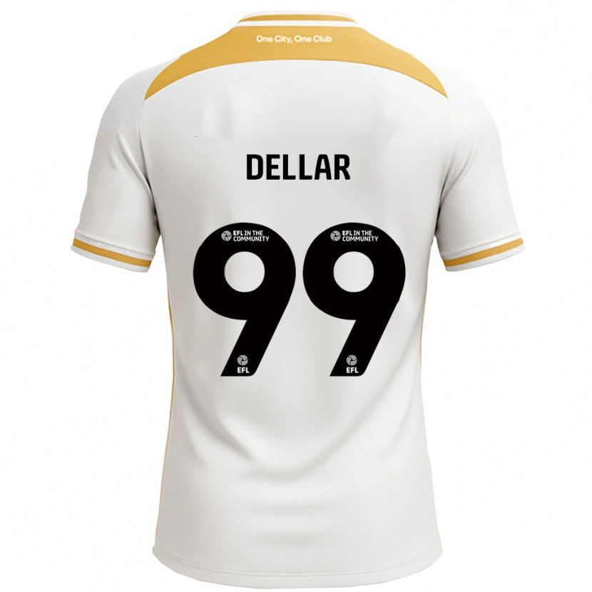 Danxen Criança Camisola Megan Dellar #99 Branco Dourado Principal 2025/26 Camisa Brasil