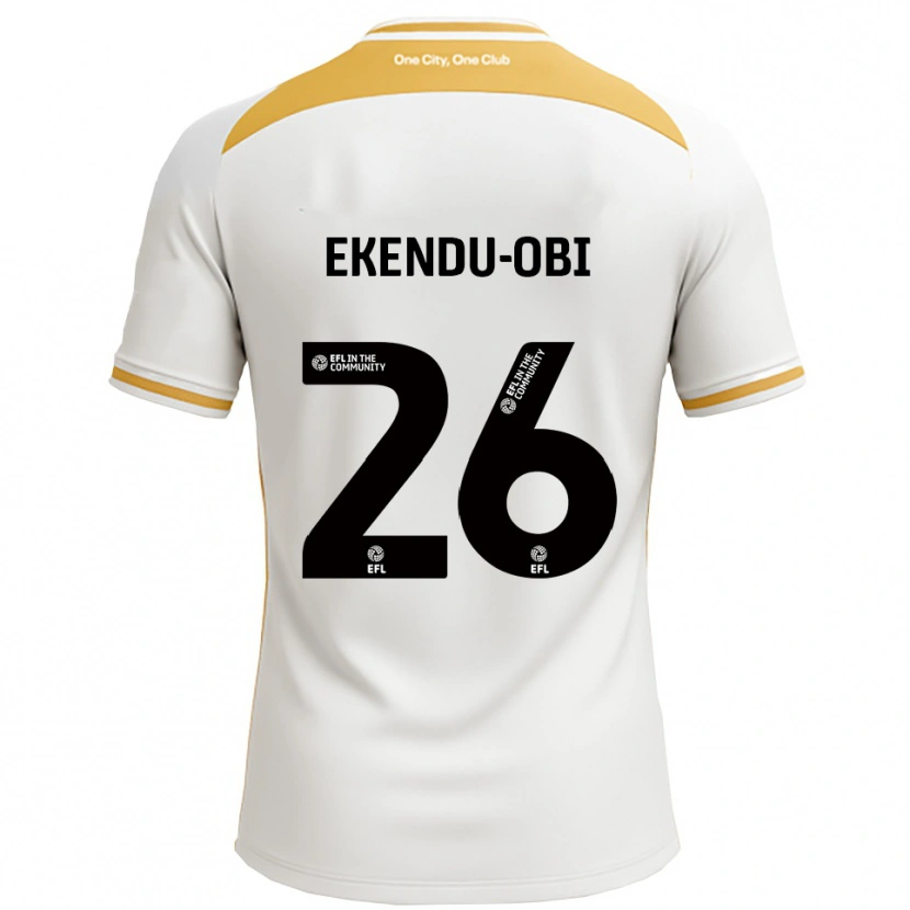 Danxen Criança Camisola Ugomma Ekendu-Obi #26 Branco Dourado Principal 2025/26 Camisa Brasil