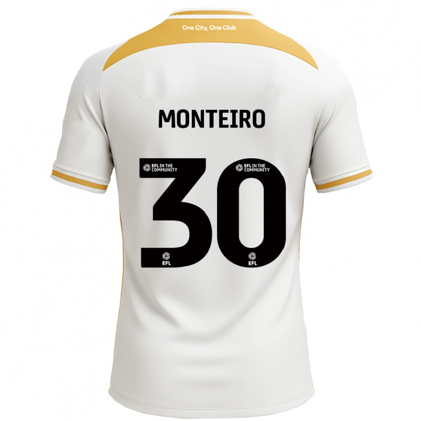 Danxen Criança Camisola Jesse Da Costa Monteiro #30 Branco Dourado Principal 2025/26 Camisa Brasil
