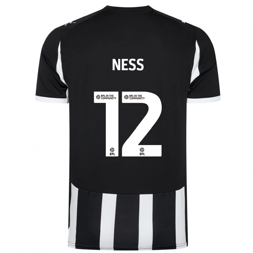 Danxen Criança Camisola Lucas Ness #12 Preto Branco Principal 2025/26 Camisa Brasil