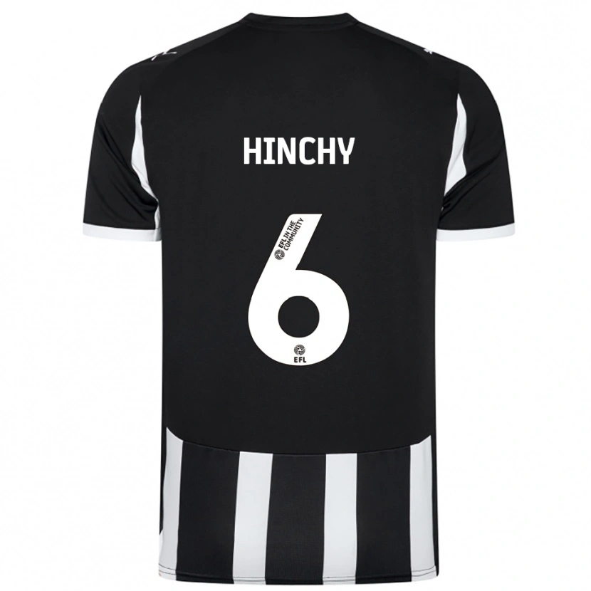 Danxen Criança Camisola Jack Hinchy #6 Preto Branco Principal 2025/26 Camisa Brasil