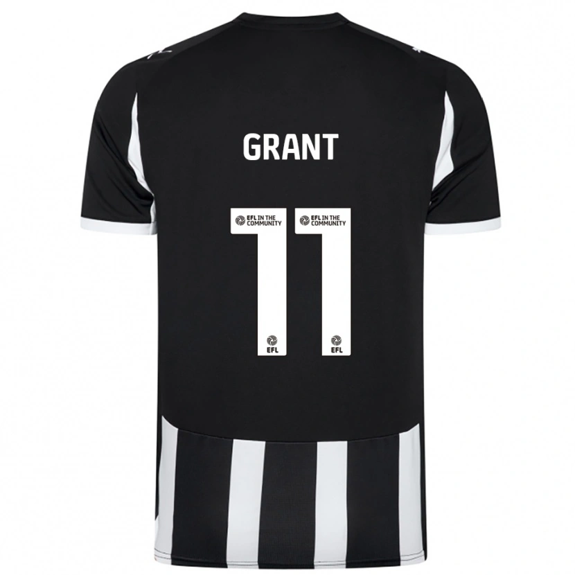 Danxen Criança Camisola Conor Grant #11 Preto Branco Principal 2025/26 Camisa Brasil
