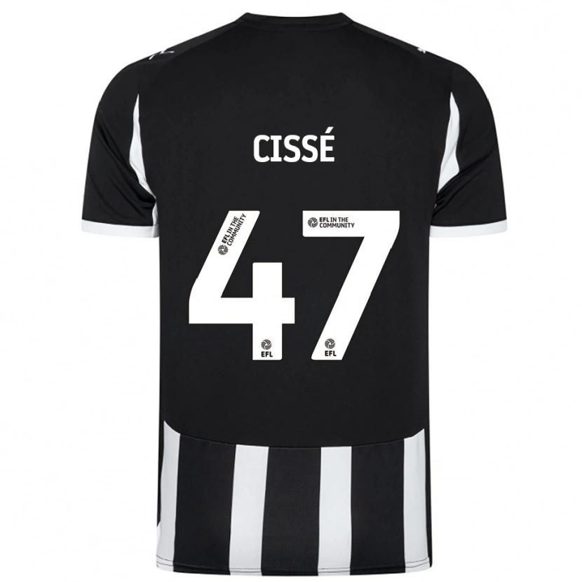 Danxen Criança Camisola Cassius Cissé #47 Preto Branco Principal 2025/26 Camisa Brasil