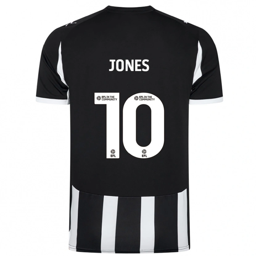 Danxen Criança Camisola Jodi Jones #10 Preto Branco Principal 2025/26 Camisa Brasil