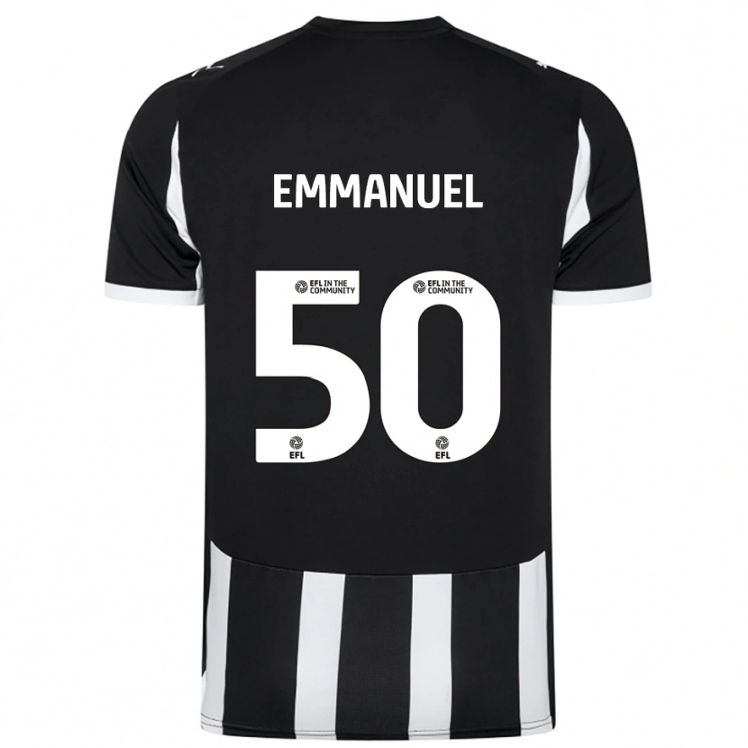 Danxen Criança Camisola Daniel Emmanuel #50 Preto Branco Principal 2025/26 Camisa Brasil