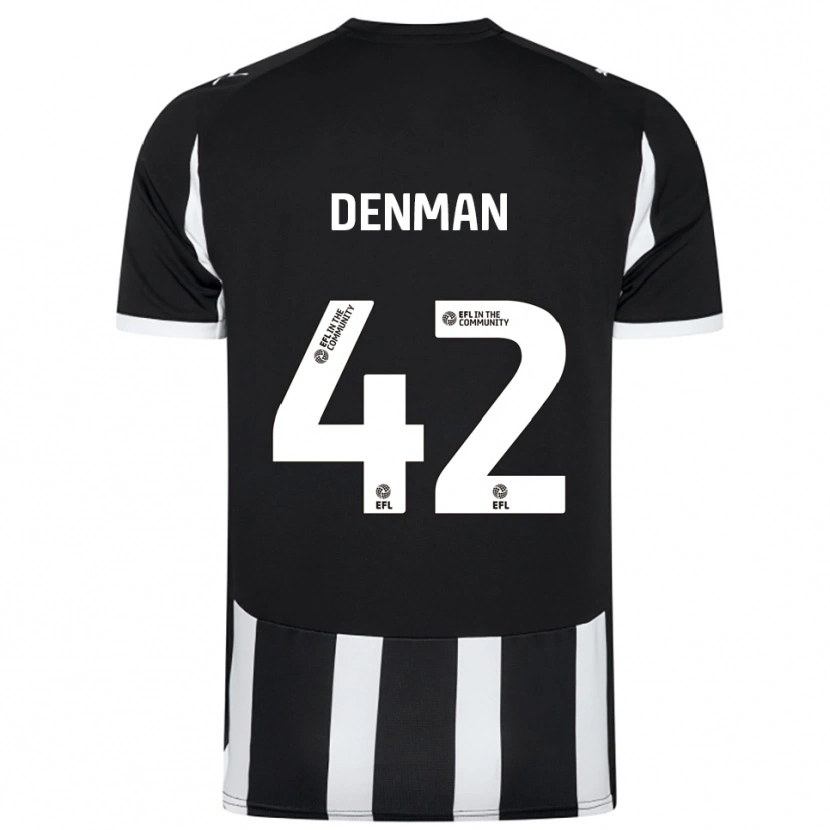 Danxen Criança Camisola Zac Denman #42 Preto Branco Principal 2025/26 Camisa Brasil