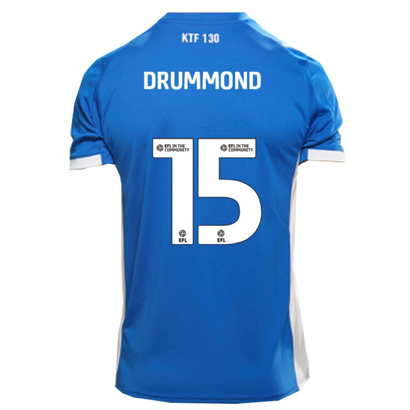 Danxen Criança Camisola Kane Drummond #15 Azul Branco Principal 2025/26 Camisa Brasil