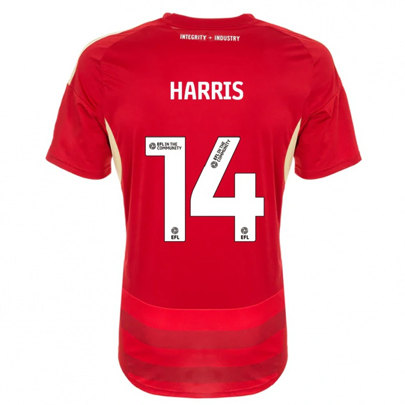 Danxen Criança Camisola Kadeem Harris #14 Vermelho Branco Principal 2025/26 Camisa Brasil