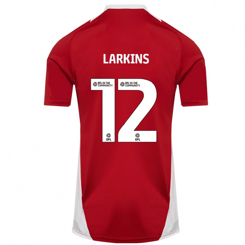 Danxen Criança Camisola Kian Larkins #12 Vermelho Branco Dourado Principal 2025/26 Camisa Brasil